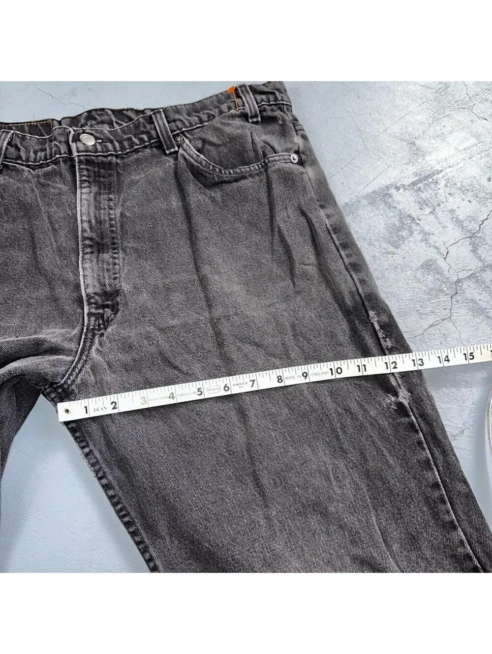 Levis 550 Vintage 90s USA Orange Tab Jeans 38x32 Black Med Wash 501 Act 36x31